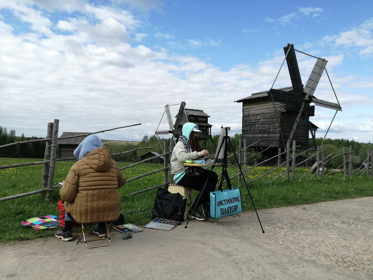 Пленэристы в Семёнково